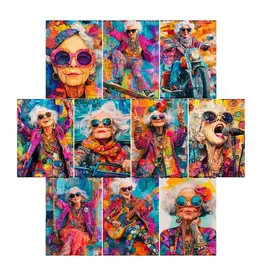 SIMPLY STATED SIMPLY STATED RAD OLD WOMAN 3.5x5 PROJECT BASE