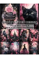 SIMPLY STATED SIMPLY STATED HOT PINK 8.5x11 PAPER PACK
