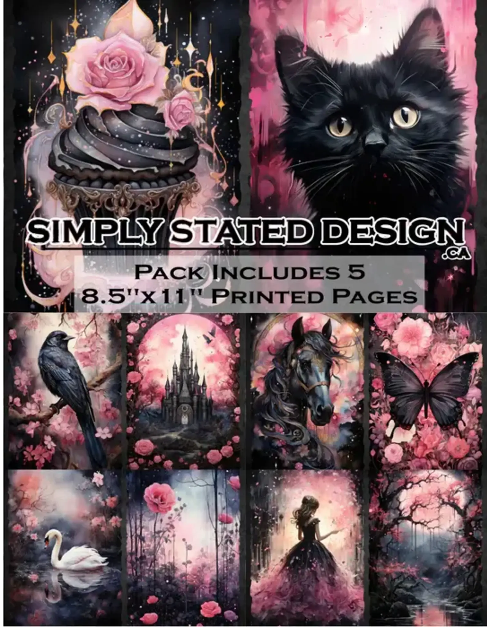 SIMPLY STATED SIMPLY STATED HOT PINK 8.5x11 PAPER PACK