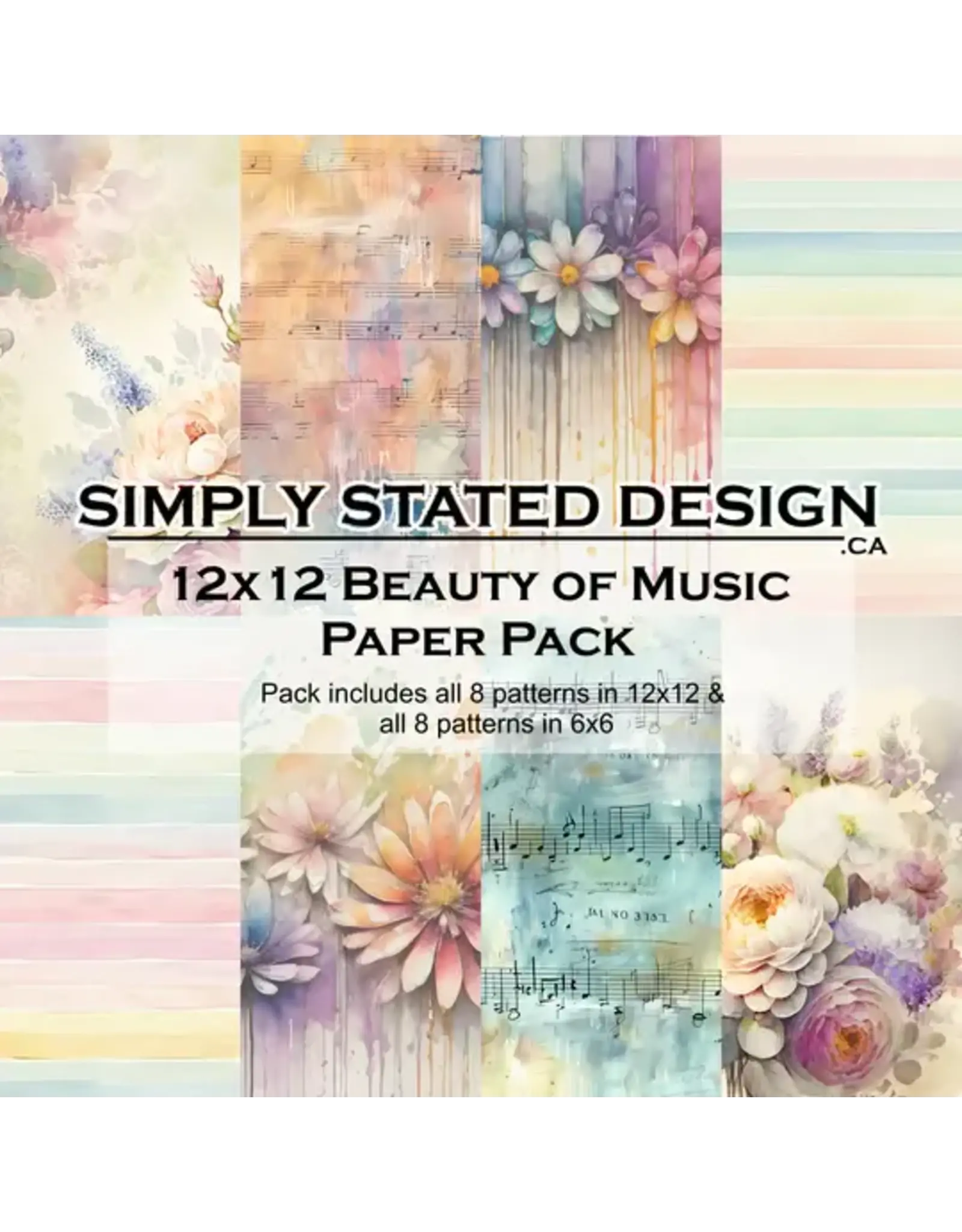 SIMPLY STATED SIMPLY STATED BEAUTY OF MUSIC 12x12 PAPER PACK
