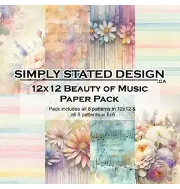 SIMPLY STATED SIMPLY STATED BEAUTY OF MUSIC 12x12 PAPER PACK