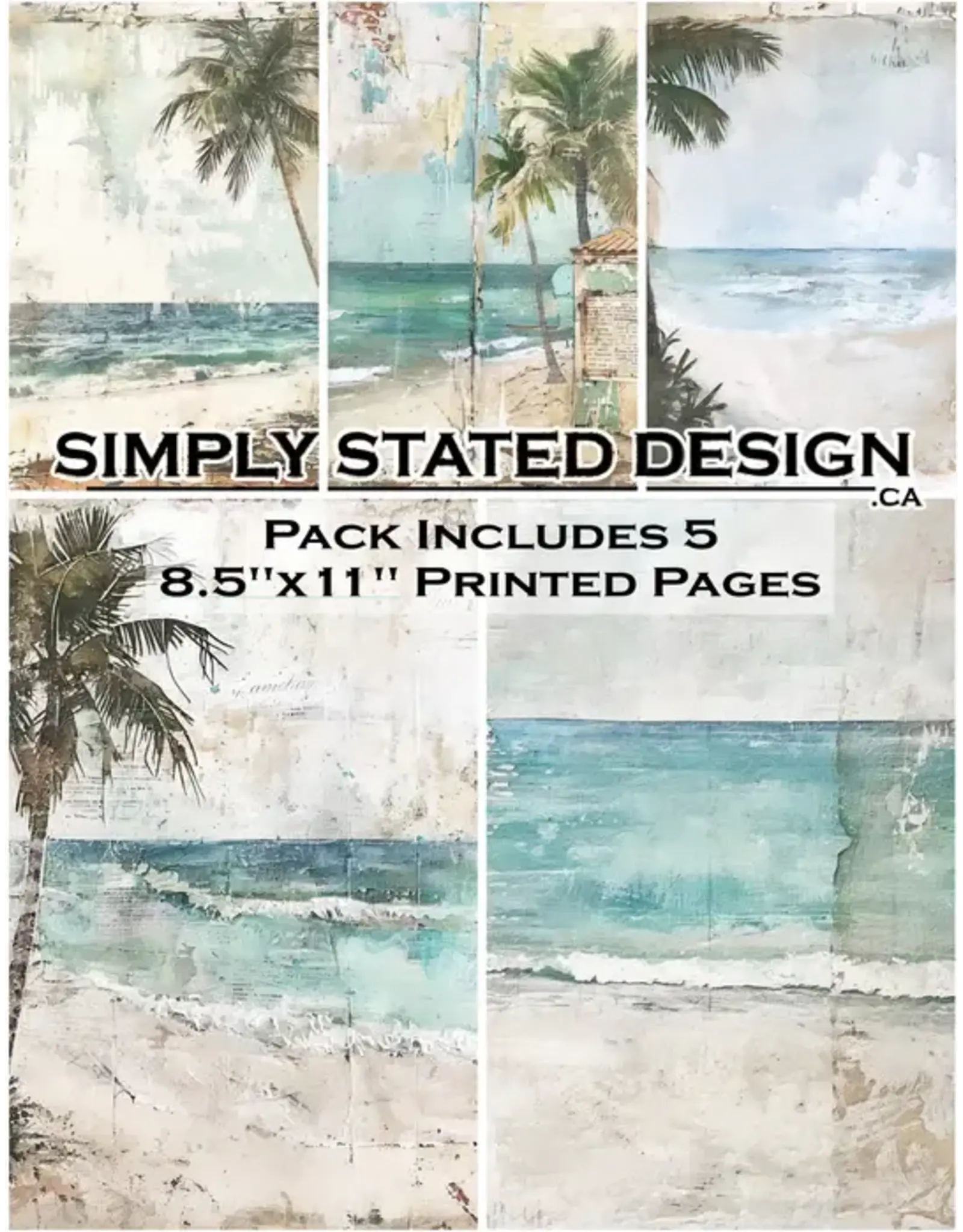 SIMPLY STATED SIMPLY STATED RUSTIC BAHAMAS 8.5x11 PAPER PACK