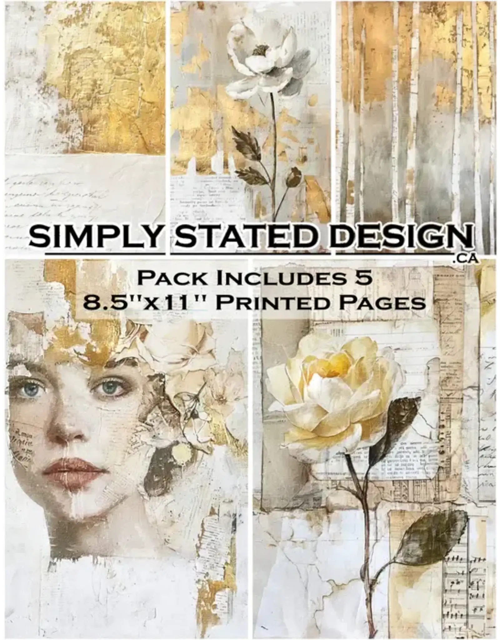 SIMPLY STATED SIMPLY STATED GOLDEN MOMENTS 8.5x11 PAPER PACK