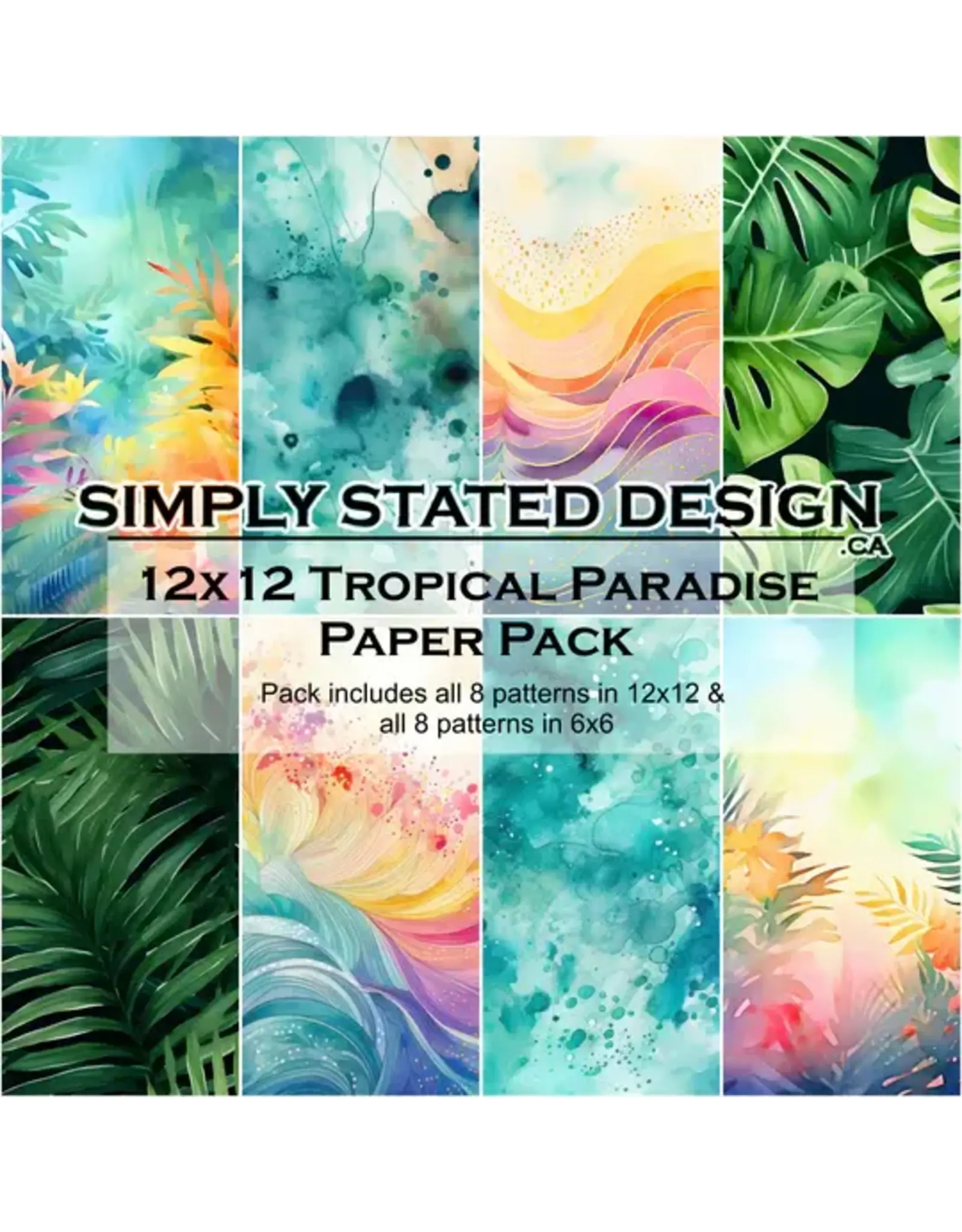 SIMPLY STATED SIMPLY STATED TROPICAL PARADISE 12x12 PAPER PACK