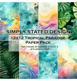 SIMPLY STATED SIMPLY STATED TROPICAL PARADISE 12x12 PAPER PACK