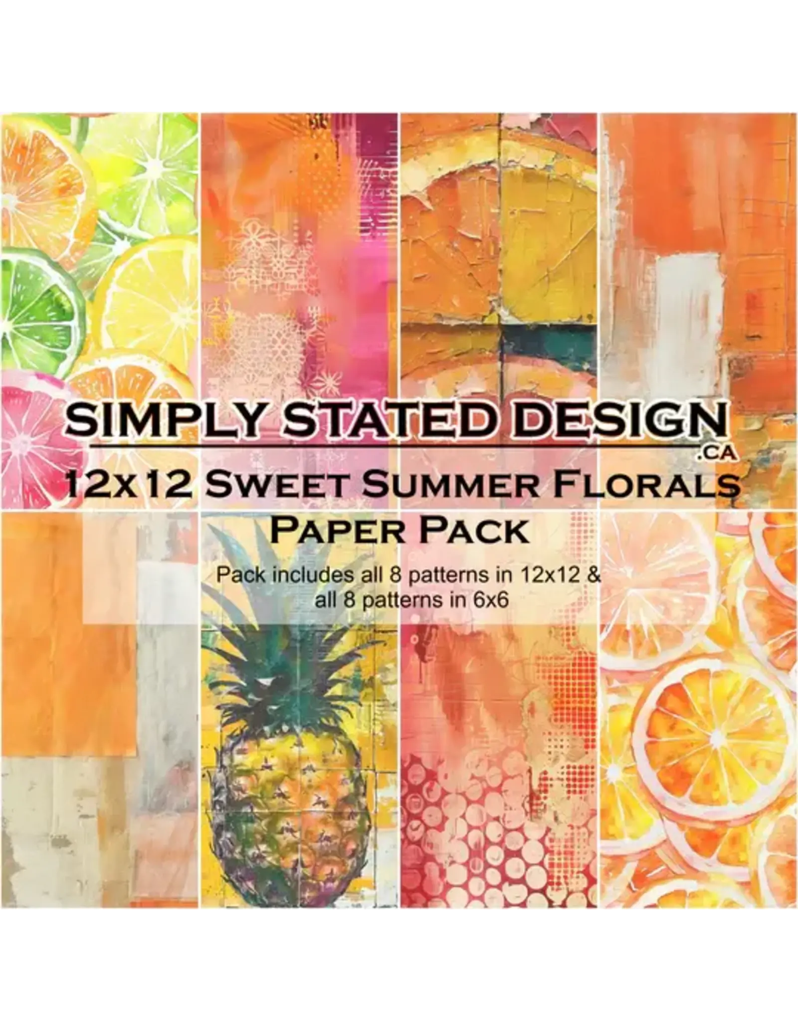 SIMPLY STATED SIMPLY STATED SWEET SUMMER FLORALS 12x12 PAPER PACK