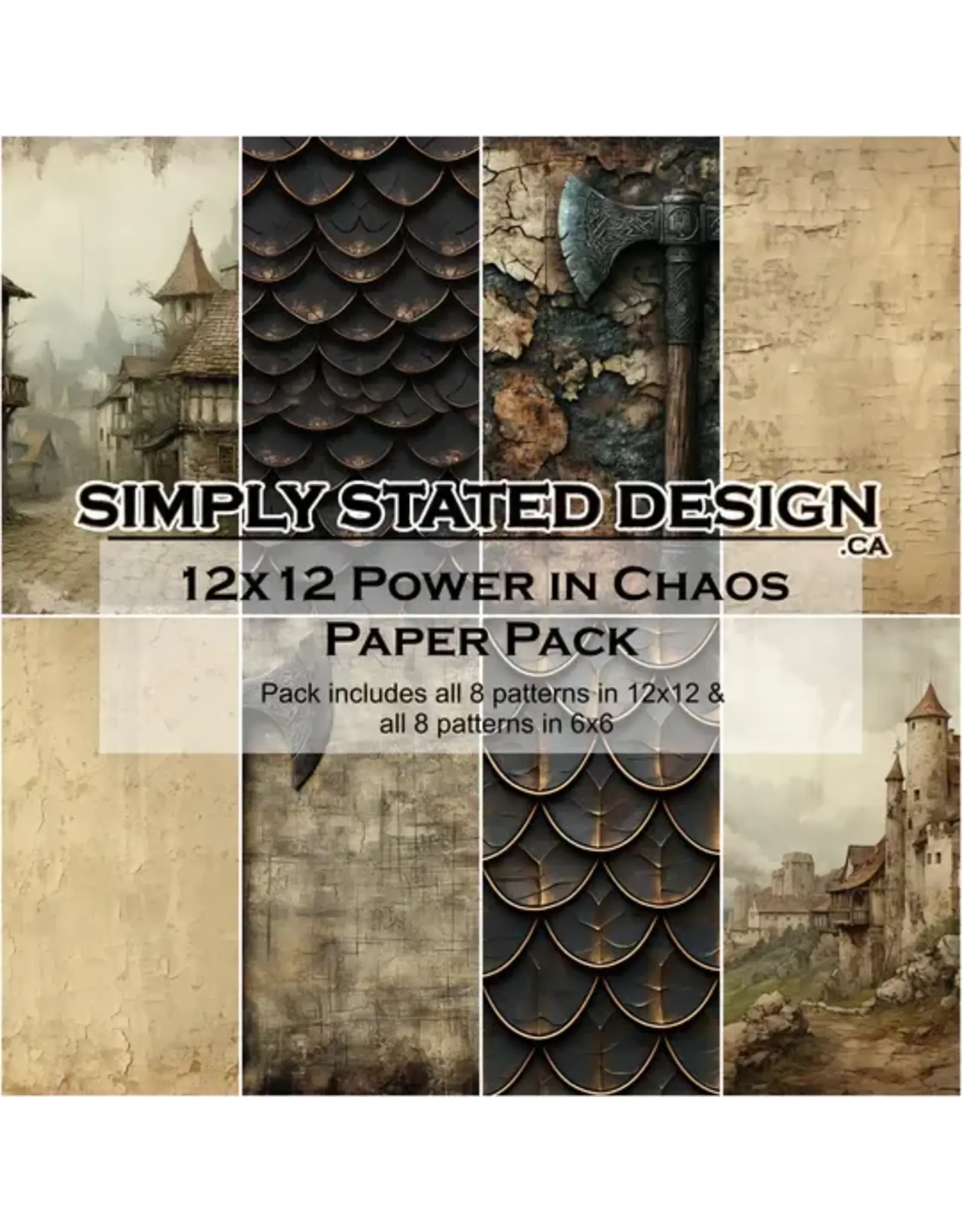 SIMPLY STATED SIMPLY STATED POWER IN CHAOS 12x12 PAPER PACK