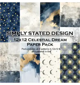 SIMPLY STATED SIMPLY STATED CELESTIAL DREAM 12x12 GLOSSY PAPER PACK