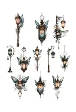 SIMPLY STATED SIMPLY STATED SHADES OF TEAL LANTERNS EPHEMERA
