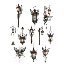 SIMPLY STATED SIMPLY STATED SHADES OF TEAL LANTERNS EPHEMERA