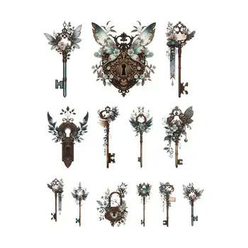 SIMPLY STATED SIMPLY STATED SHADES OF TEAL KEYS EPHEMERA