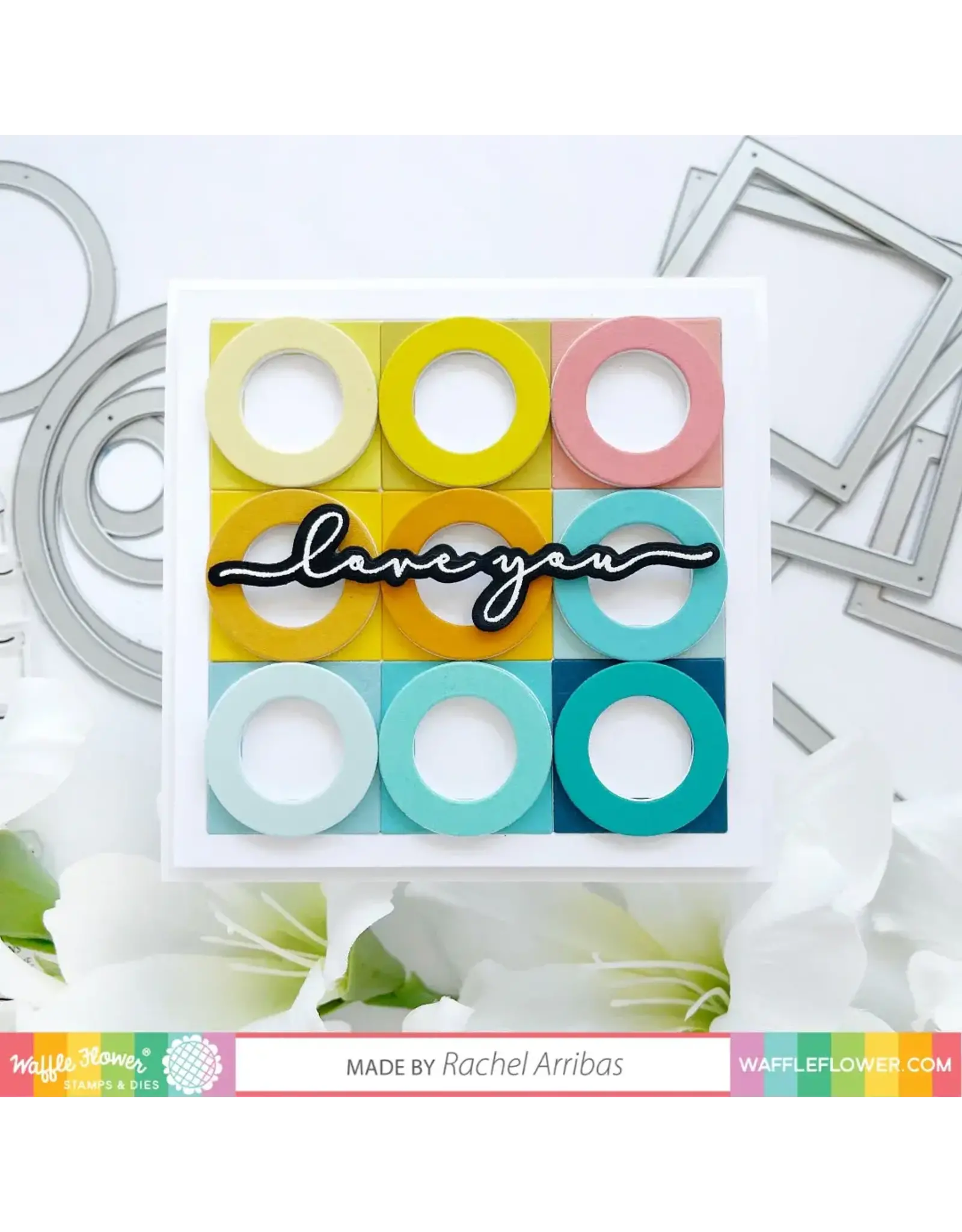 WAFFLE FLOWER WAFFLE FLOWER NESTING CIRCLE FRAMES DIE SET
