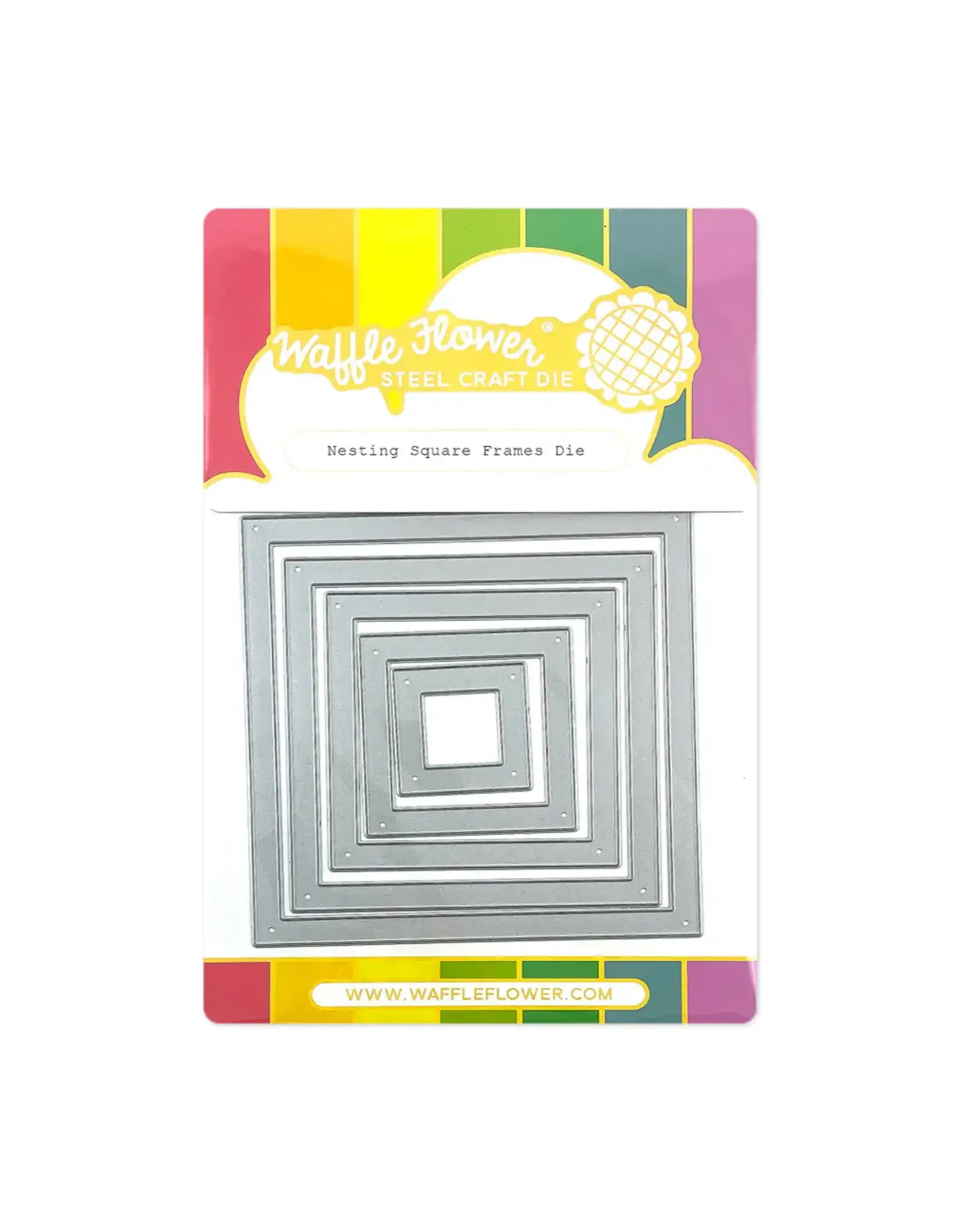 WAFFLE FLOWER WAFFLE FLOWER NESTING SQUARE FRAMES DIE SET