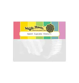 WAFFLE FLOWER WAFFLE FLOWER SWEET CUPCAKE STENCIL SET