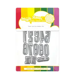 WAFFLE FLOWER WAFFLE FLOWER TOWER OUTLINE NUMBER DIE SET