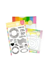 WAFFLE FLOWER WAFFLE FLOWER OVERSIZED POSTAGE CLEAR STAMP SET AND DIE COMBO