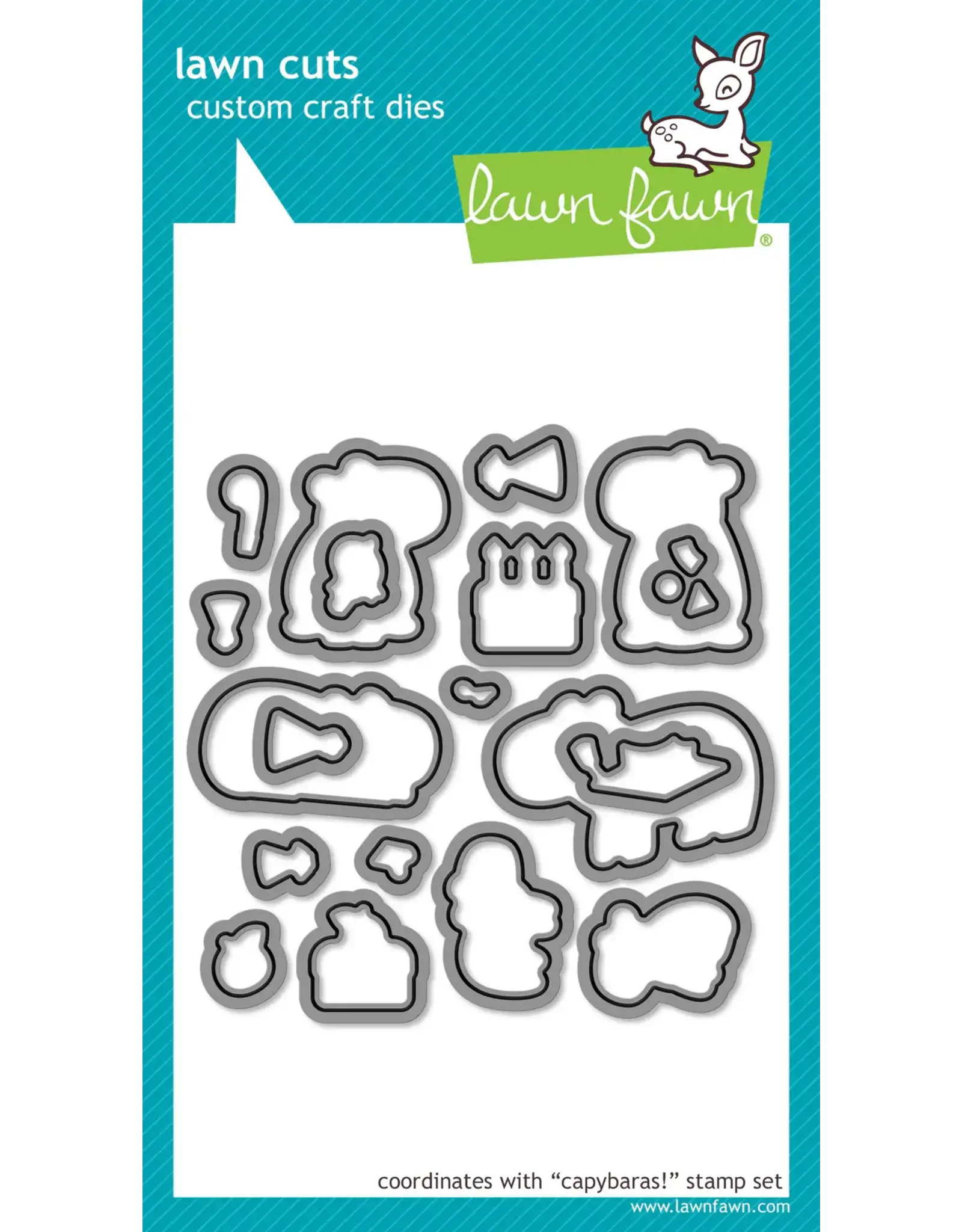 LAWN FAWN LAWN FAWN CAPYBARAS! DIE SET