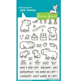 LAWN FAWN LAWN FAWN CAPYBARAS! CLEAR STAMP SET