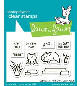 LAWN FAWN LAWN FAWN CAPYBARAS! ADD-ON CLEAR STAMP SET
