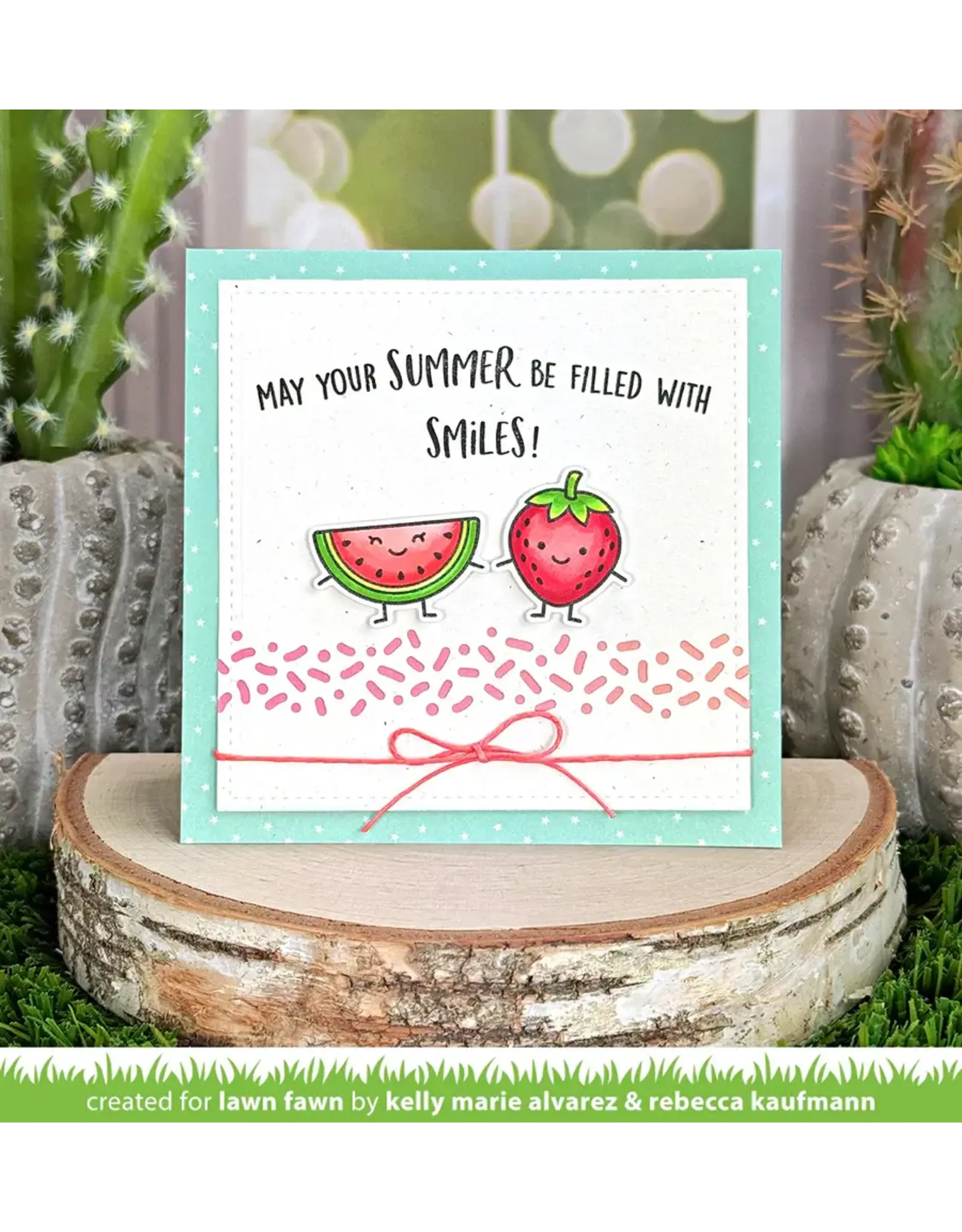 LAWN FAWN LAWN FAWN SUMMER FRIENDS CLEAR STAMP SET
