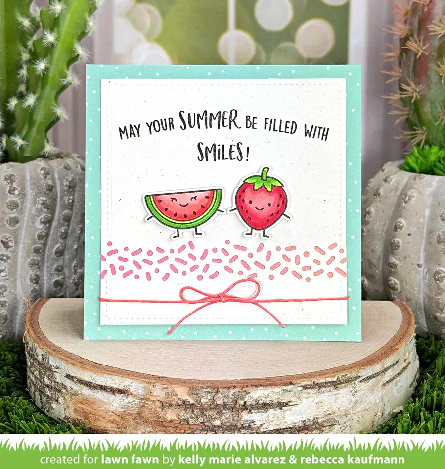 LAWN FAWN LAWN FAWN SUMMER FRIENDS CLEAR STAMP SET