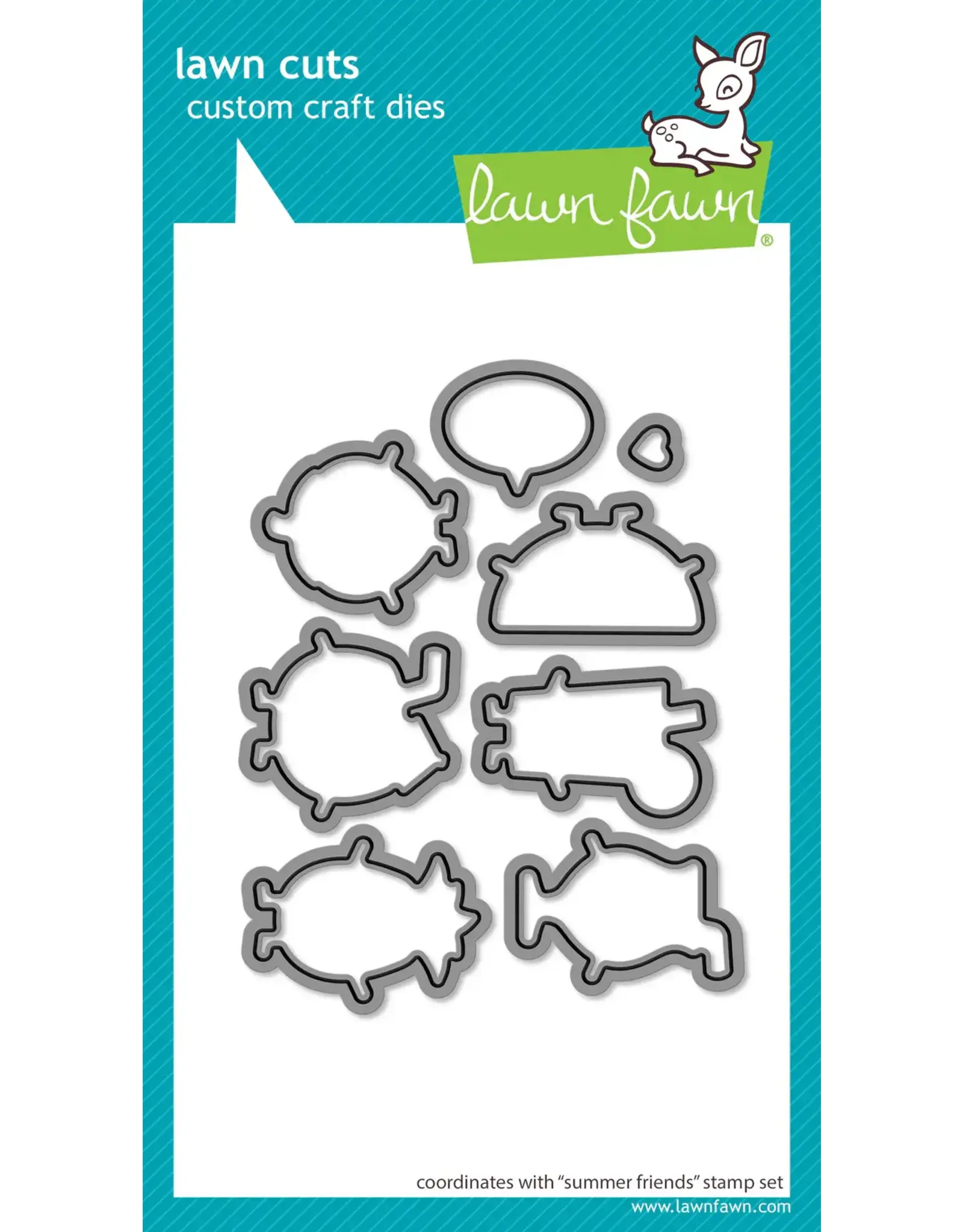 LAWN FAWN LAWN FAWN SUMMER FRIENDS DIE SET