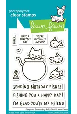 LAWN FAWN LAWN FAWN KEEP ON SWIMMING ADD-ON CLEAR STAMP SET