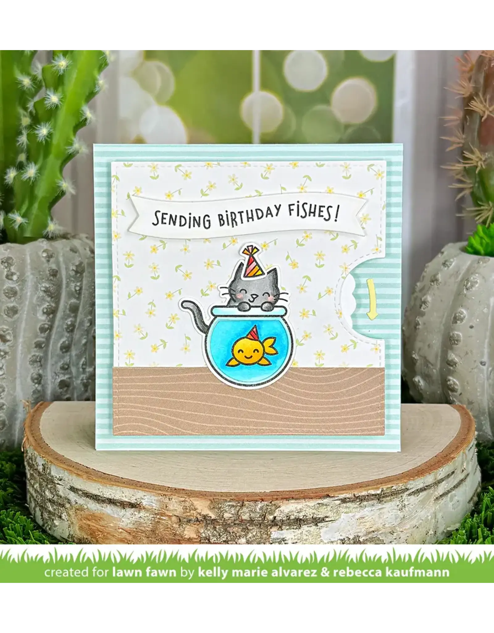 LAWN FAWN LAWN FAWN KEEP ON SWIMMING ADD-ON CLEAR STAMP SET