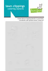 LAWN FAWN LAWN FAWN GARDEN MOUSE COLORING STENCIL 3/PK