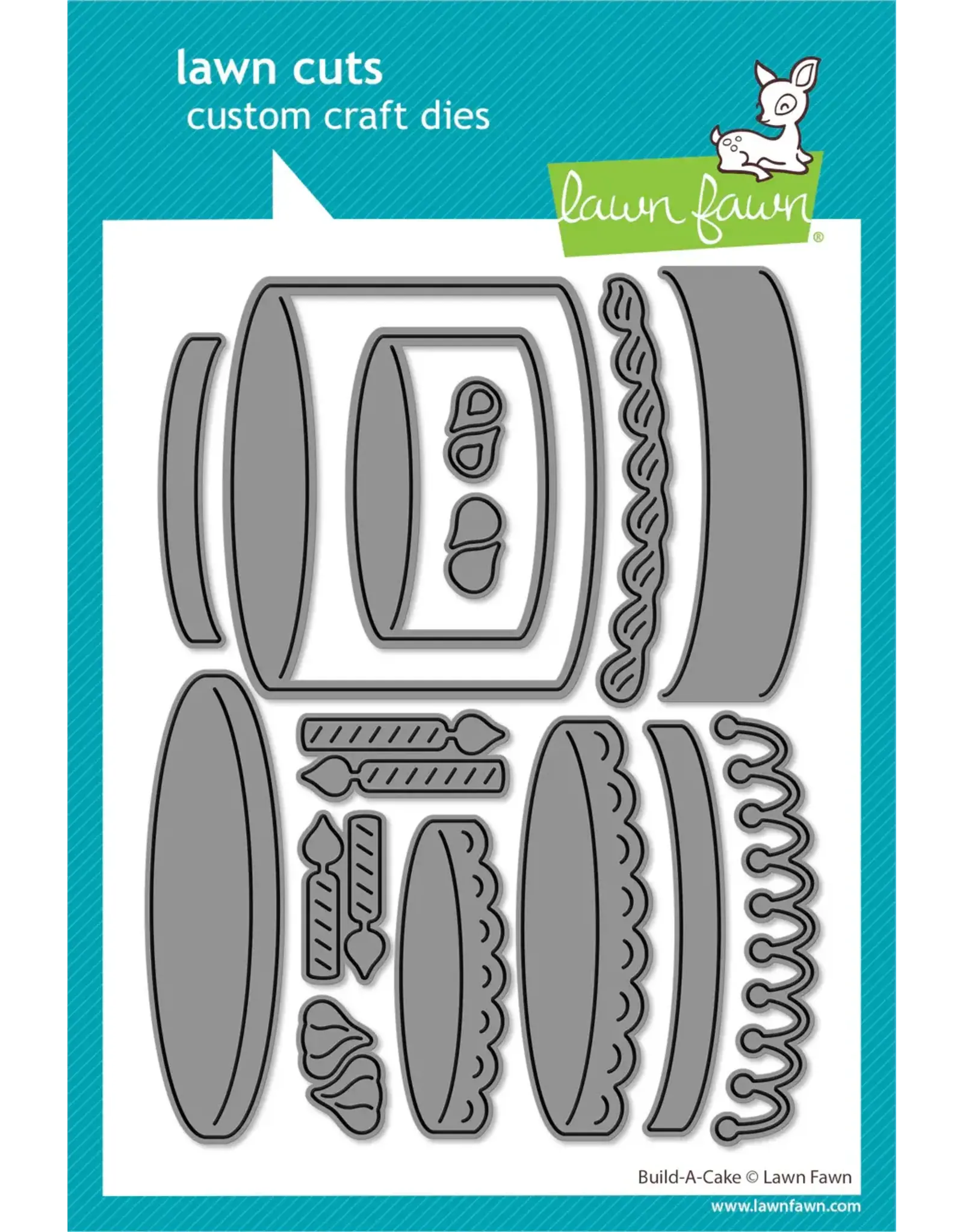 LAWN FAWN LAWN FAWN BUILD-A-CAKE DIE SET