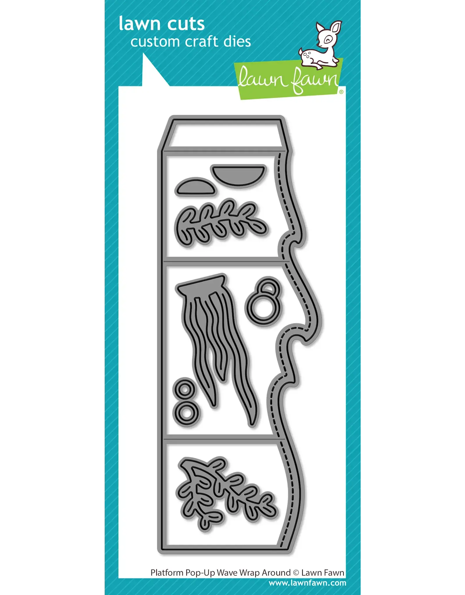 LAWN FAWN LAWN FAWN PLATFORM POP-UP WAVE WRAP AROUND DIE SET