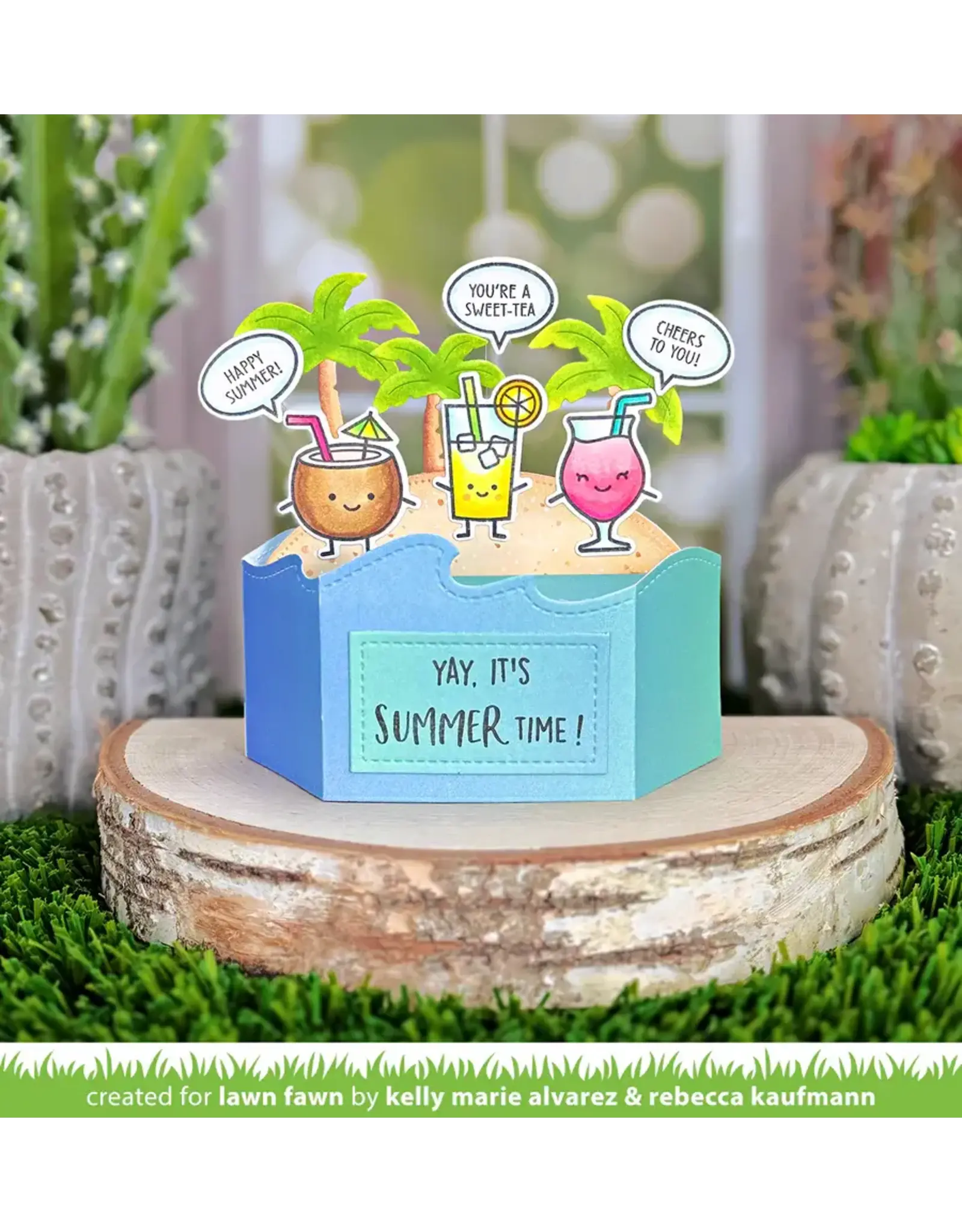LAWN FAWN LAWN FAWN PLATFORM POP-UP WAVE WRAP AROUND DIE SET