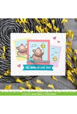 LAWN FAWN LAWN FAWN RHINO-MITE! CLEAR STAMP SET