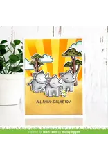 LAWN FAWN LAWN FAWN RHINO-MITE! CLEAR STAMP SET