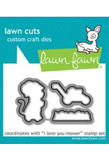 LAWN FAWN LAWN FAWN I LOVE YOU MOWER DIE SET
