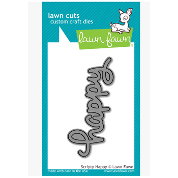 LAWN FAWN LAWN FAWN SCRIPTY HAPPY DIE