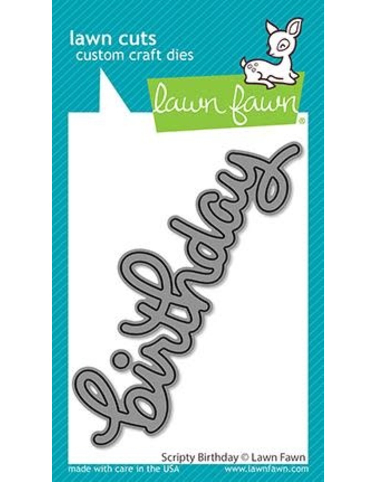 LAWN FAWN LAWN FAWN SCRIPTY BIRTHDAY DIE