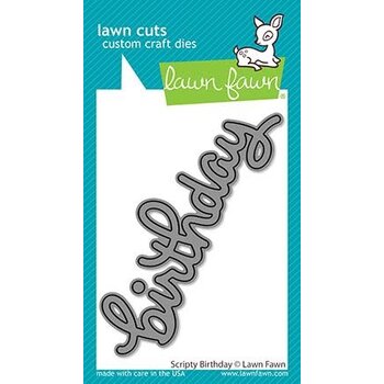 LAWN FAWN LAWN FAWN SCRIPTY BIRTHDAY DIE