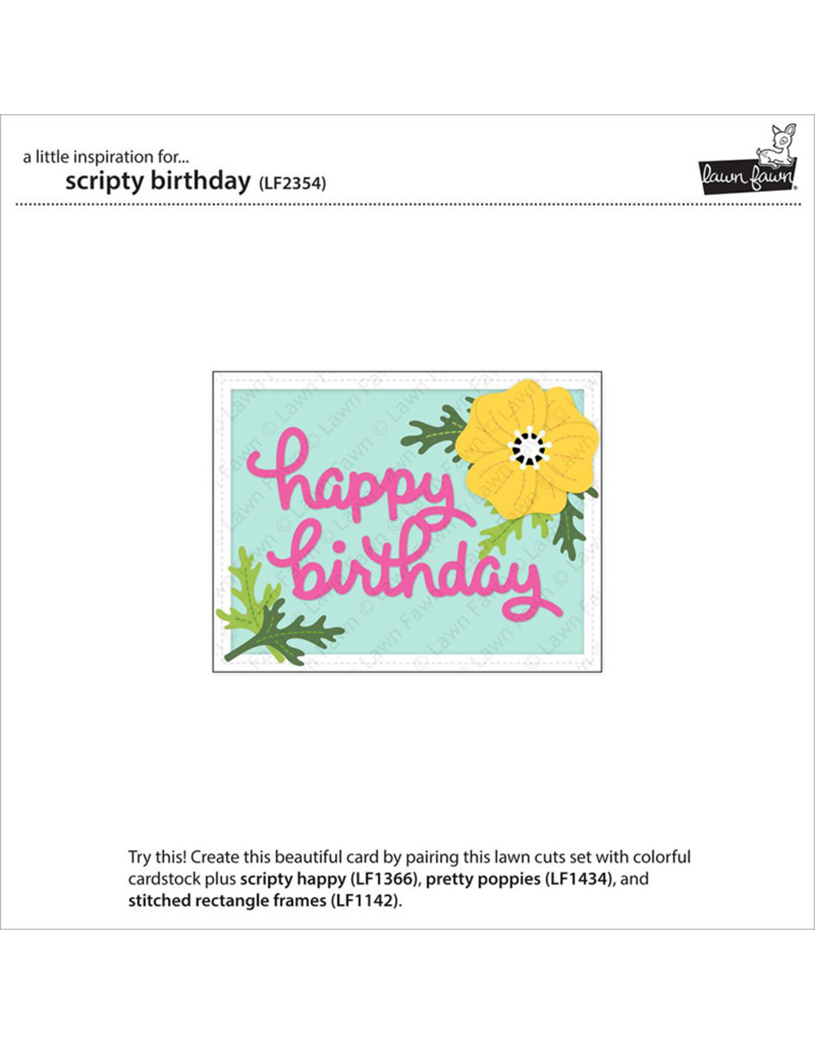 LAWN FAWN LAWN FAWN SCRIPTY BIRTHDAY DIE