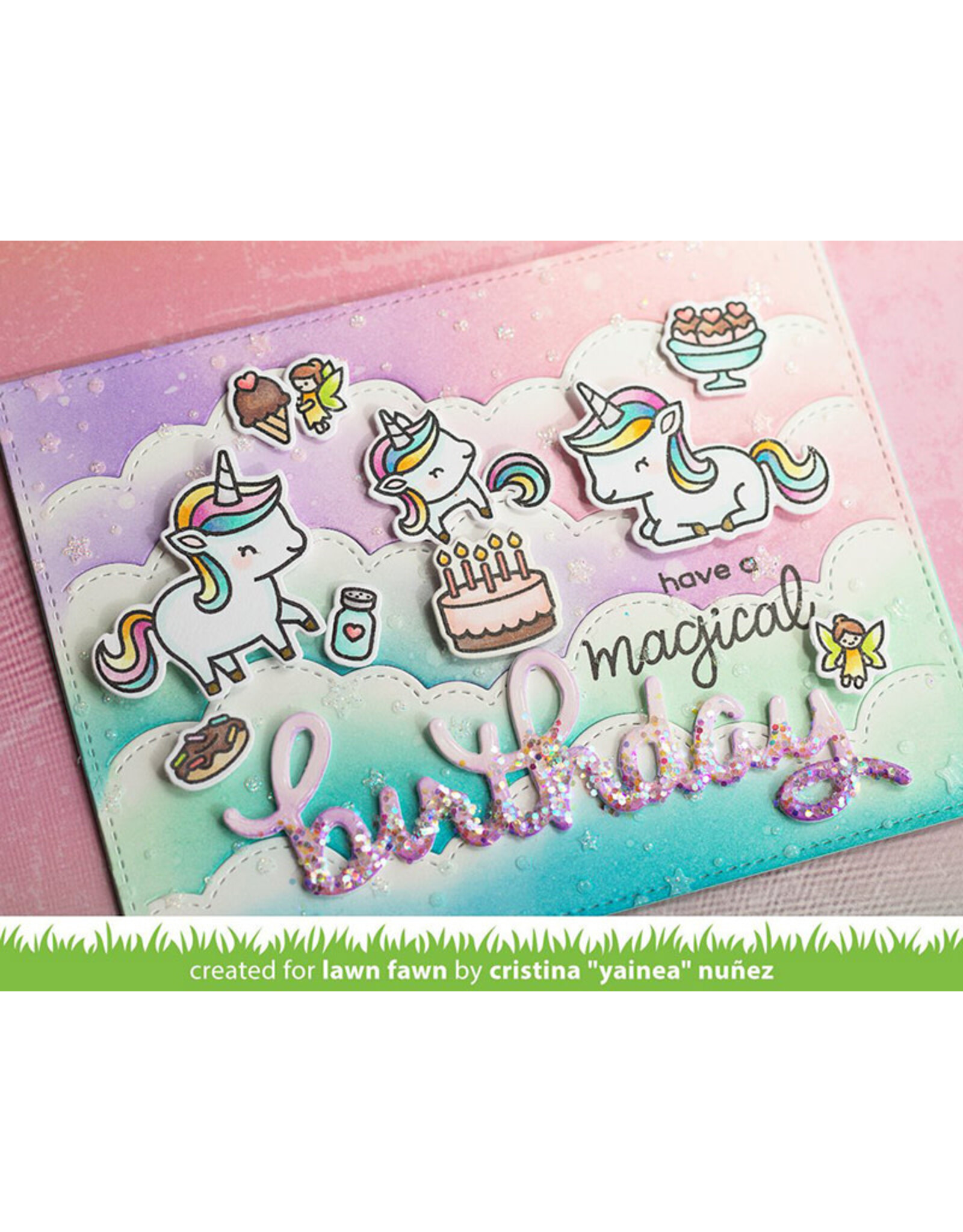LAWN FAWN LAWN FAWN SCRIPTY BIRTHDAY DIE