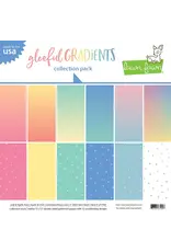 LAWN FAWN LAWN FAWN GLEEFUL GRADIENTS 12x12 COLLECTION PACK 12 SHEETS