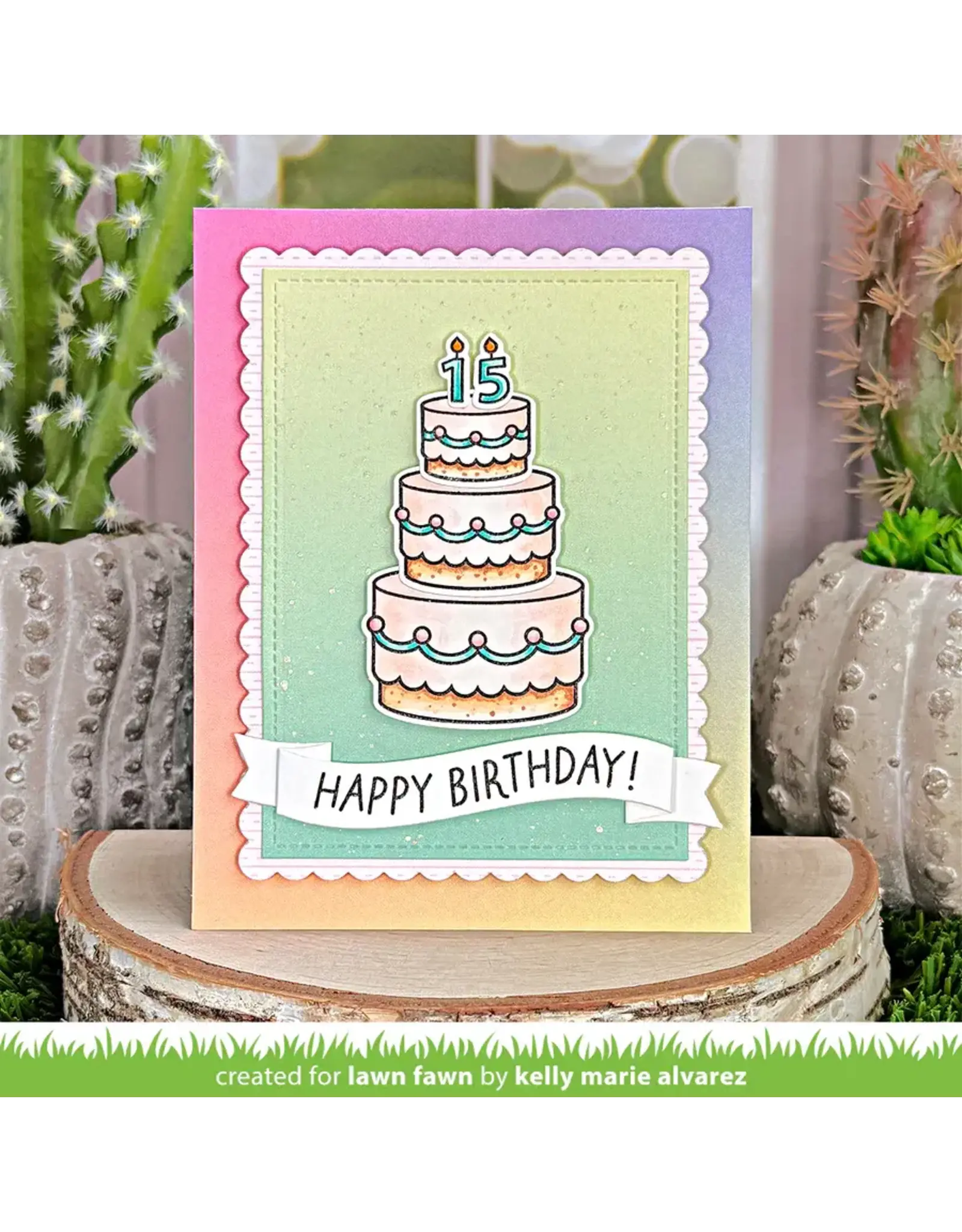 LAWN FAWN LAWN FAWN GLEEFUL GRADIENTS 12x12 COLLECTION PACK 12 SHEETS