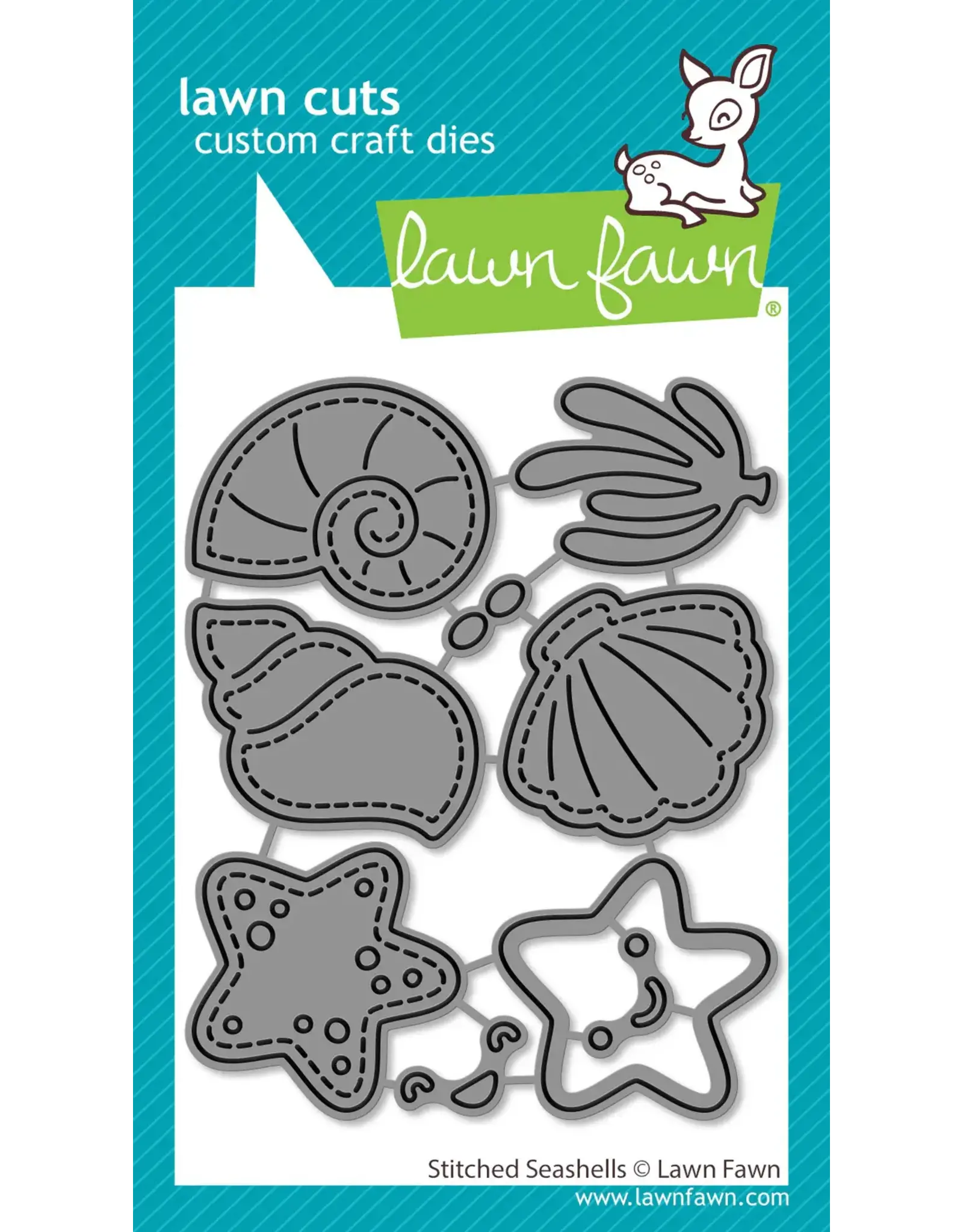 LAWN FAWN LAWN FAWN STITCHED SEASHELLS DIE SET