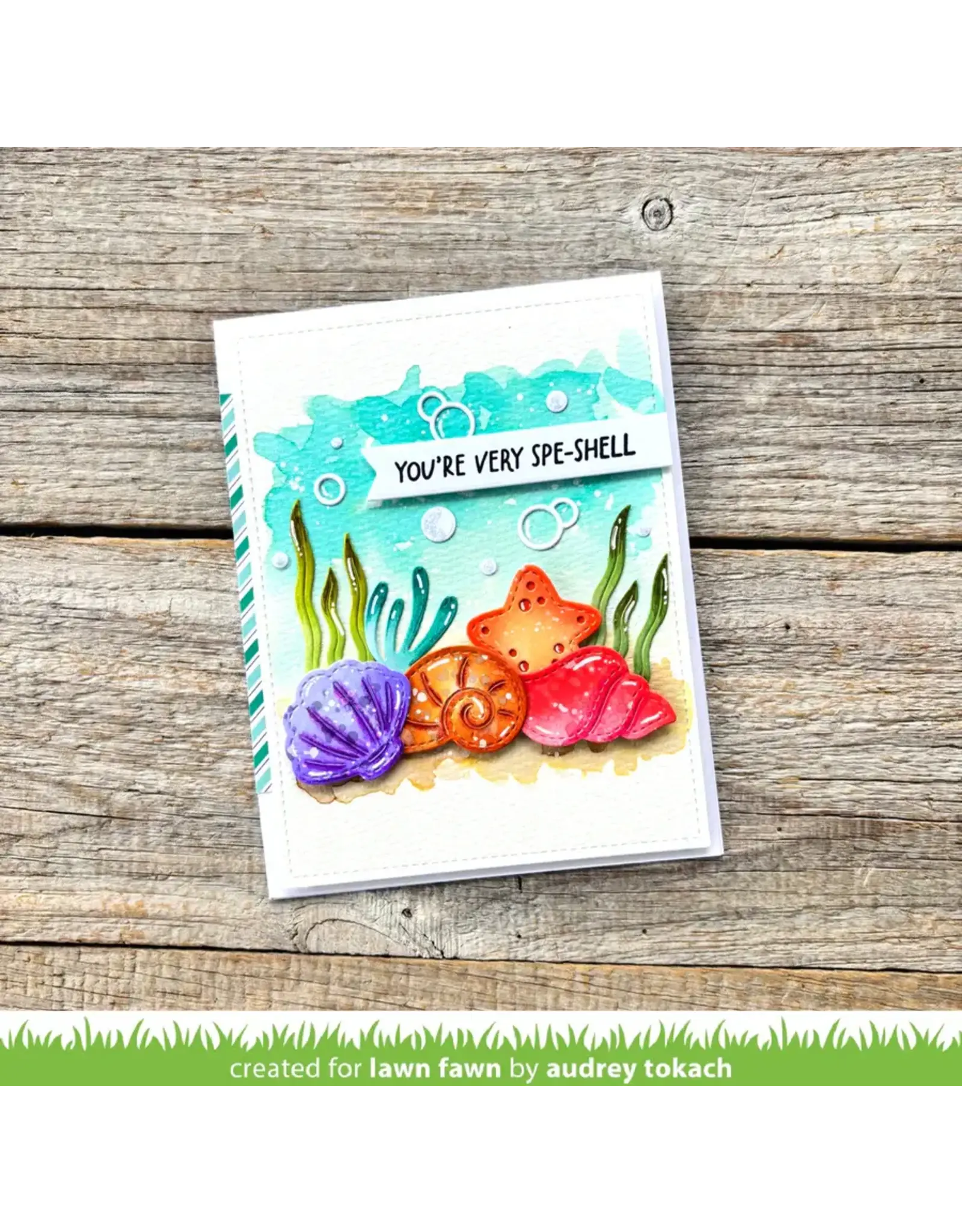 LAWN FAWN LAWN FAWN STITCHED SEASHELLS DIE SET