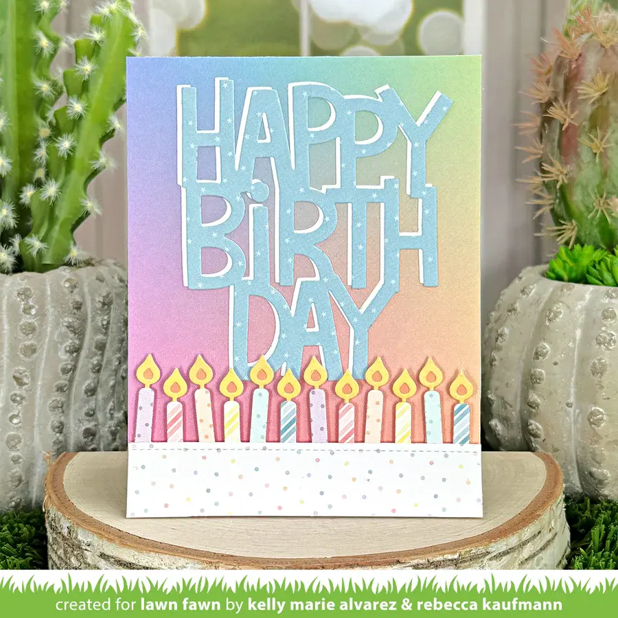 LAWN FAWN LAWN FAWN CANDLE BORDER DIE SET