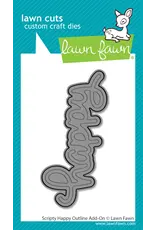 LAWN FAWN LAWN FAWN SCRIPTY HAPPY OUTLINE ADD-ON DIE