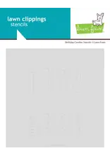 LAWN FAWN LAWN FAWN BIRTHDAY CANDLES BACKGROUND 6x6 STENCIL SET 3/PK