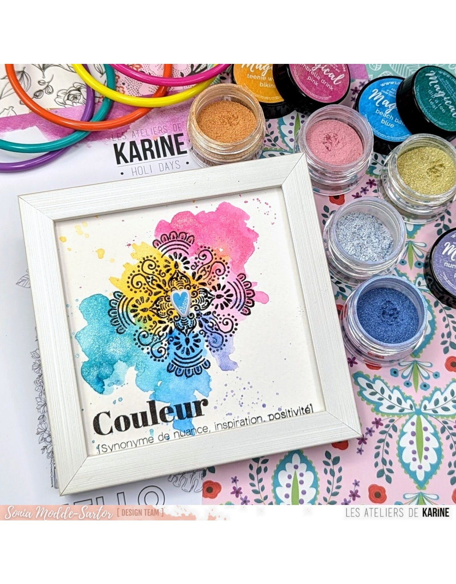 LES ATELIERS DE KARINE LES ATELIERS DE KARINE HOLI DAYS TEXTES PUFFY STICKERS