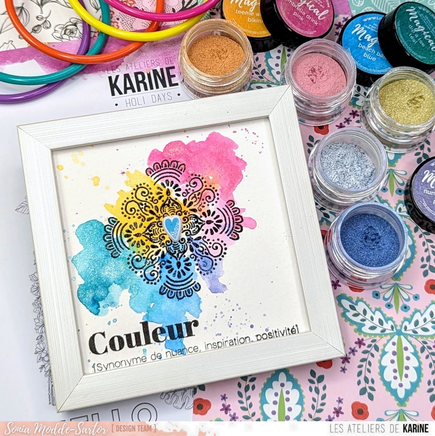 LES ATELIERS DE KARINE LES ATELIERS DE KARINE HOLI DAYS TEXTES PUFFY STICKERS