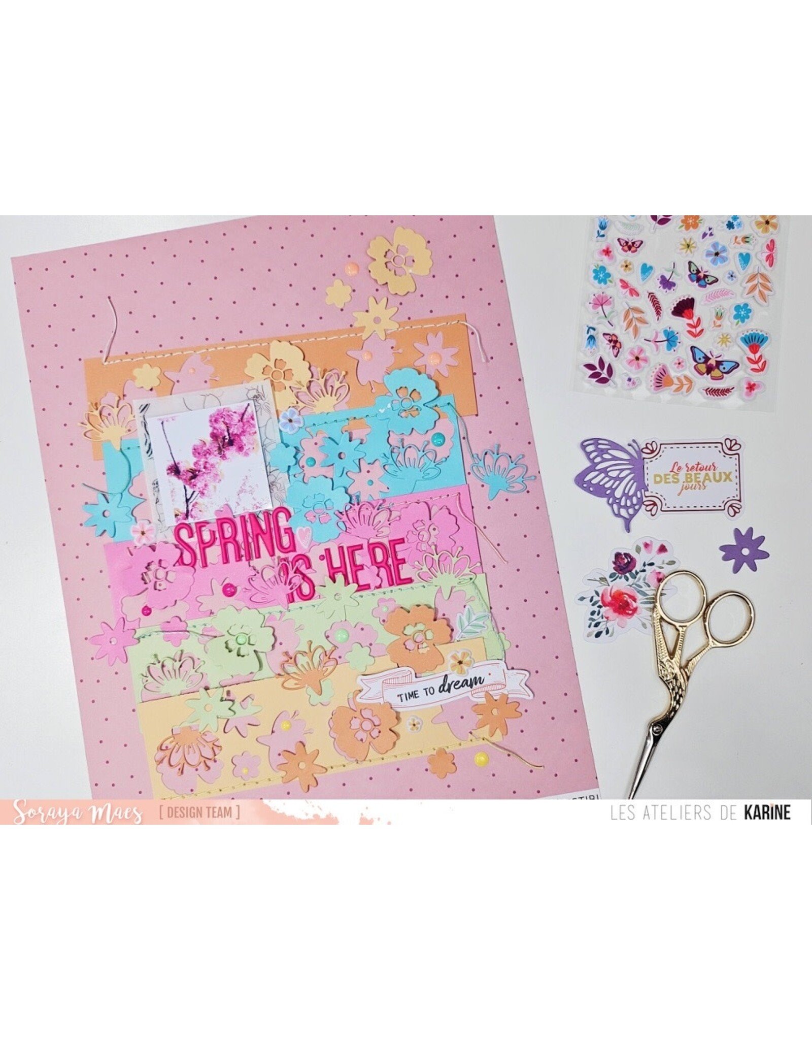 LES ATELIERS DE KARINE LES ATELIERS DE KARINE HOLI DAYS PUFFY STICKERS